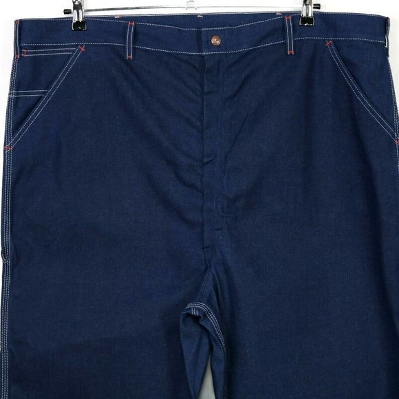 Vintage Sears Perma Prest Straight Carpenter Jeans Union Made 46 X‎ 32 - Picture 8 of 12